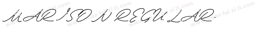 MARISON REGULAR字体转换